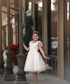 TRISH SCULLY NATALIA DRESS WHITE GIRLS