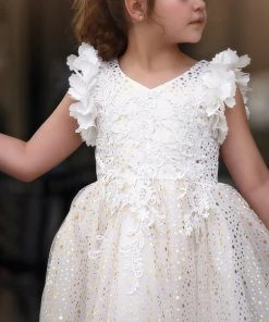 TRISH SCULLY NATALIA DRESS WHITE GIRLS