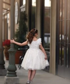 TRISH SCULLY NATALIA DRESS WHITE GIRLS