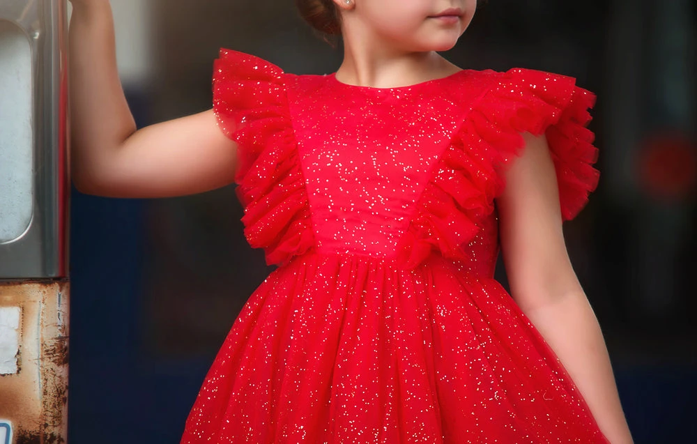 TRISH SCULLY GIRLS MILLY DRESS SPARKLE CRIMSON 4 TRISH SCULLY GIRLS MILLY DRESS SPARKLE CRIMSON