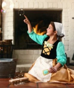 TRISH SCULLY Dress Up FAIR MAIDEN DRESS & HEAD SCARF SET