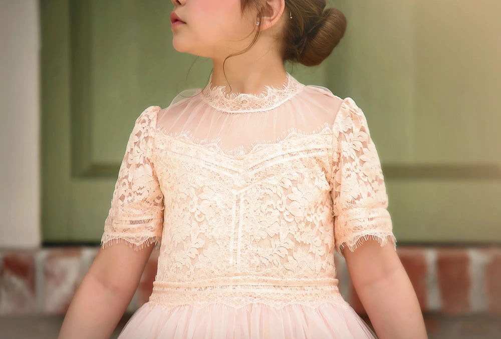 TRISH SCULLY HOME GIRLS HARMONY GOWN PEACHY PINK 4 TRISH SCULLY HOME GIRLS HARMONY GOWN PEACHY PINK