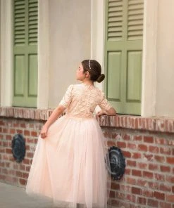 TRISH SCULLY HOME GIRLS HARMONY GOWN PEACHY PINK 7 TRISH SCULLY HOME GIRLS HARMONY GOWN PEACHY PINK