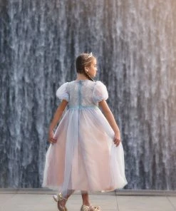 TRISH SCULLY HOME JACQUELINE GOWN SILVER GIRLS