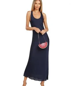 TRISH SCULLY HOME GISELE MAXI DRESS NAVY