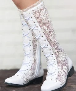 TRISH SCULLY Shop All Girls Apparel GRAMERCY BOOT WHITE