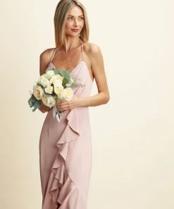 TRISH SCULLY PAIGE GOWN BLUSH PINK WOMEN