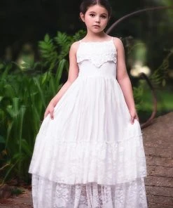 TRISH SCULLY ALEXANDRA MAXI DRESS WHITE