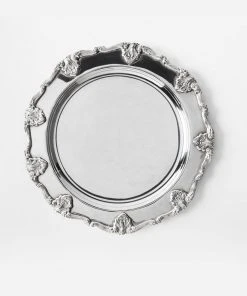TRISH SCULLY SILVER PLATED ST. JAMES CHARGER PLATE HOME