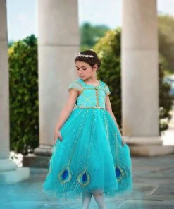 TRISH SCULLY PEACOCK PRINCESS GOWN SALE