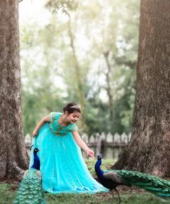 TRISH SCULLY PEACOCK PRINCESS GOWN SALE