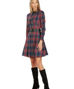 TRISH SCULLY HOME TRACY EMBROIDERED COLLAR TARTAN DRESS 12 TRISH SCULLY HOME TRACY EMBROIDERED COLLAR TARTAN DRESS