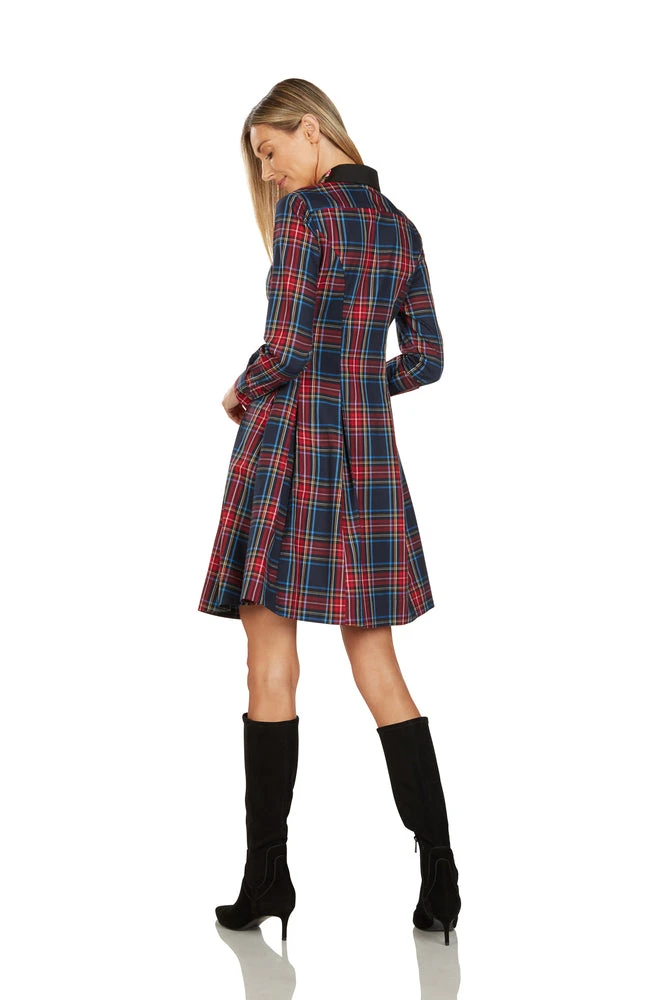TRISH SCULLY HOME TRACY EMBROIDERED COLLAR TARTAN DRESS 7 TRISH SCULLY HOME TRACY EMBROIDERED COLLAR TARTAN DRESS