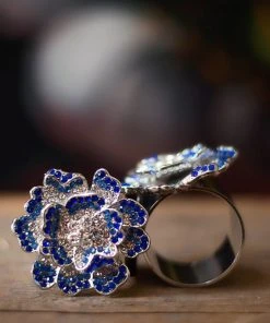 TRISH SCULLY HOME JOLIE FLEUR NAPKIN RING SET OF 2