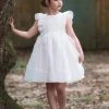 TRISH SCULLY GIRLS ALICE DRESS WHITE