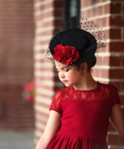 TRISH SCULLY HOME GIRLS MEGHAN GOWN CRIMSON