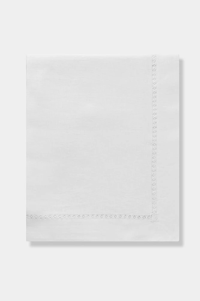 TRISH SCULLY HOME CORTONA LINEN TABLE CLOTH 116" X 56" RECTANGLE 3 TRISH SCULLY HOME CORTONA LINEN TABLE CLOTH 116" X 56" RECTANGLE