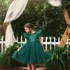 TRISH SCULLY GIRLS MILLY DRESS EMERALD 1 TRISH SCULLY GIRLS MILLY DRESS EMERALD