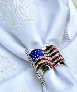 TRISH SCULLY AMERICAN FLAG NAPKIN RING SET OF 2 HOME 10 TRISH SCULLY AMERICAN FLAG NAPKIN RING SET OF 2 HOME
