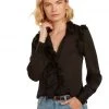 TRISH SCULLY CASSANDRA BLOUSE BLACK 1 TRISH SCULLY CASSANDRA BLOUSE BLACK