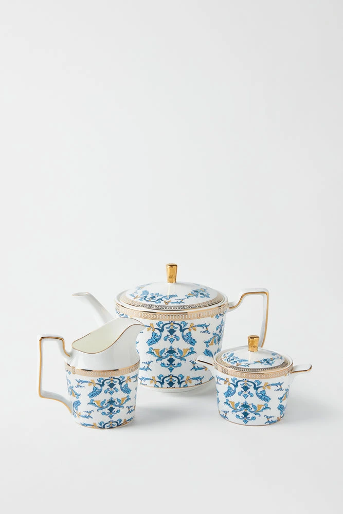 TRISH SCULLY HOME CORINNE 3PC. BONE CHINA TEA SERVICE 3 TRISH SCULLY HOME CORINNE 3PC. BONE CHINA TEA SERVICE