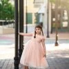 TRISH SCULLY KATRINA DRESS PEACHY PINK Flower Girl 2 TRISH SCULLY KATRINA DRESS PEACHY PINK Flower Girl