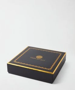 TRISH SCULLY HOME GLEN PLAID APPETIZER PLATES-4PC. SET