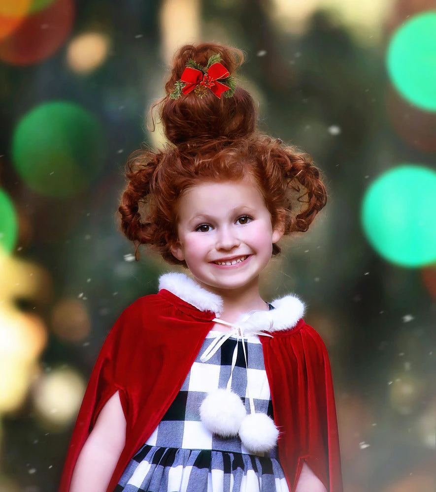 TRISH SCULLY SANTA'S SILLY HELPER DRESS & CAPE SET 4 TRISH SCULLY SANTA'S SILLY HELPER DRESS & CAPE SET