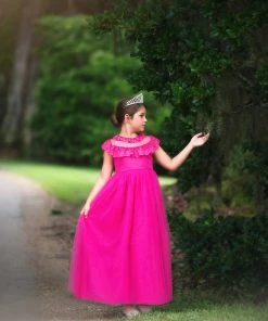 TRISH SCULLY HOME GIRLS GIOVANNA GOWN FUCHSIA