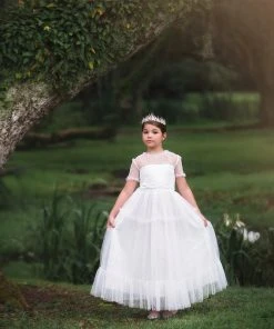 TRISH SCULLY SALE ABRIELLE GOWN WHITE