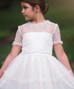 TRISH SCULLY SALE ABRIELLE GOWN WHITE