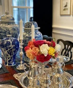 TRISH SCULLY SILVER PLATED BUCKINGHAM PLATTER HOME