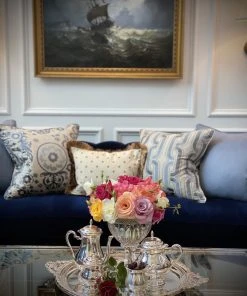 TRISH SCULLY SILVER PLATED BUCKINGHAM PLATTER HOME