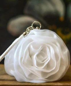 TRISH SCULLY Handbags LA ROSA BLANCA SOFT CLUTCH