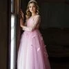 TRISH SCULLY HOME GIRLS MARIPOSA GOWN PINK