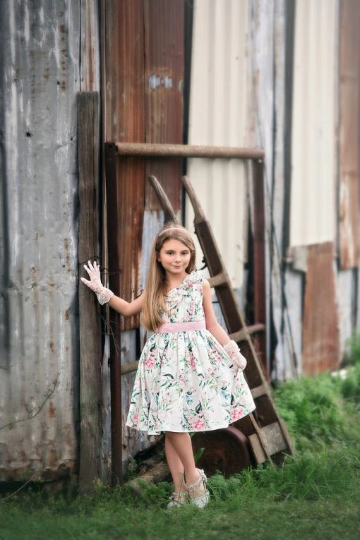 TRISH SCULLY LUCIE DRESS IVORY FLORAL