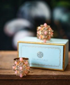TRISH SCULLY FLEUR DE PECHE NAPKIN RINGS SET OF 2 Mother's Day Gift Guide