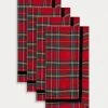 TRISH SCULLY ROYAL STEWART TARTAN NAPKIN SET OF 4 HOME