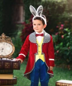 TRISH SCULLY WHITE RABBIT 4PC. COSTUME