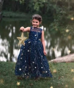 TRISH SCULLY HOME ANTOINETTE GOWN NAVY