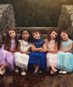 TRISH SCULLY GIRLS ALLESSANDRA DRESS WHITE