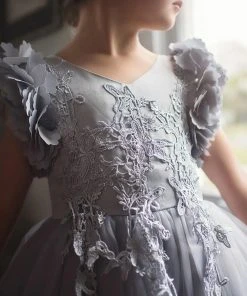 TRISH SCULLY BIANCA GOWN SILVER