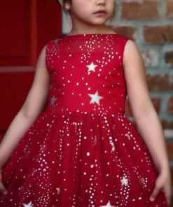 TRISH SCULLY ANTOINETTE GOWN CRIMSON