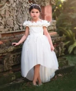 TRISH SCULLY HOME BELLE GOWN WHITE