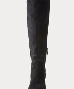 TRISH SCULLY ELEANOR SUEDE BOOT BLACK