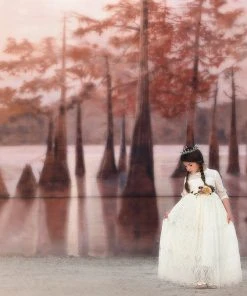 TRISH SCULLY SPLENDOR GOWN & BELT SET IVORY