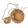 TRISH SCULLY DAISY HAT & PURSE SET MOCHA