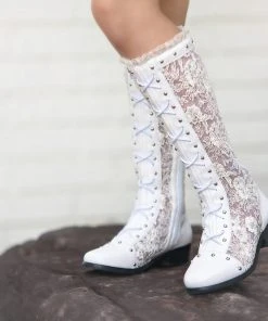 TRISH SCULLY Shop All Girls Apparel GRAMERCY BOOT WHITE