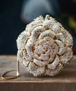 TRISH SCULLY ROSE GOLD CLUTCH