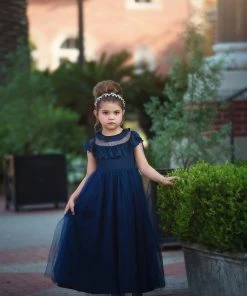 TRISH SCULLY GIOVANNA GOWN NAVY Spring/Summer 2022